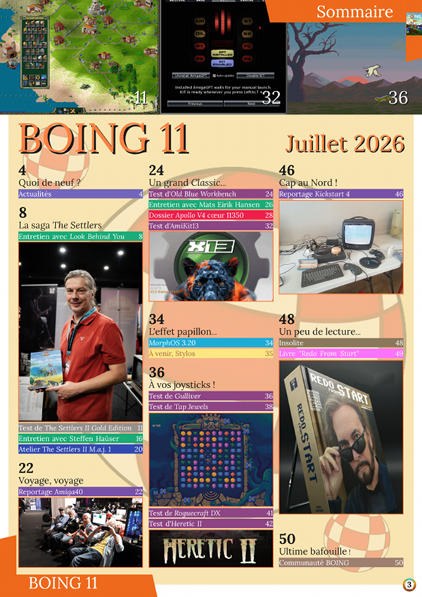 Sommaire BOING 11