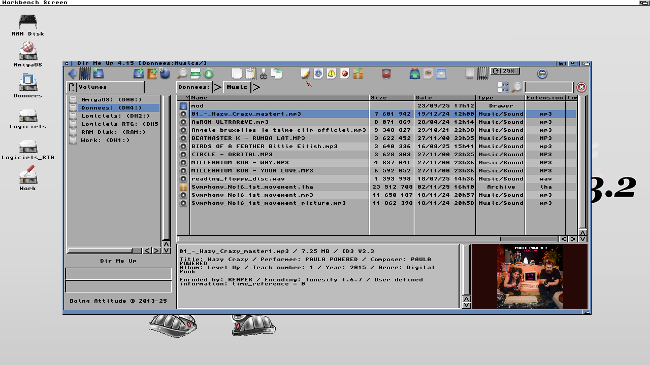 Dir Me Up / Prvisualisation d'un fichier MP3
